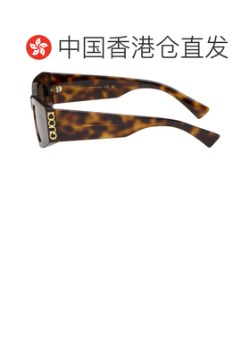 1h可退 香港直邮Gucci 古驰 女士 棕色 on Side 太阳镜 GG2040S00