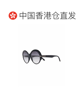 香港直邮TOM FORD 女士眼镜 FT087301B SS2024 黑色 黑色圆框太阳