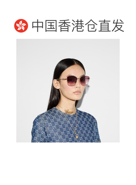 香港直邮Gucci 蝴蝶造型镜框太阳眼镜 819548I3332古驰配饰