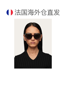 自营欧洲直邮Ferragamo菲拉格慕 女士绿色醋酸纤维猫眼太阳镜