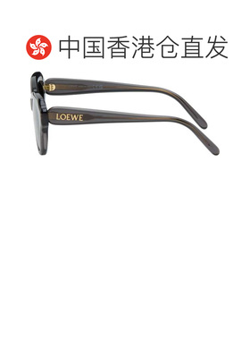 1h可退 香港直邮LOEWE 罗意威 男士 灰色 Swan Slim 太阳镜 LW401
