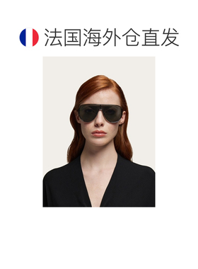 自营欧洲直邮Ferragamo菲拉格慕 女士黑色金属飞行员太阳镜