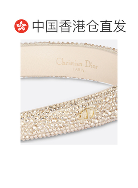香港直邮Dior迪奥密嵌设计金属CD标志发箍 【付后1h可退】
