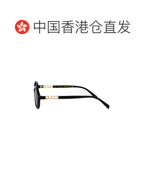1h可退 香港直邮Gucci 古驰 女士 BLACK-BLACK-GREY 醋纤太阳眼镜