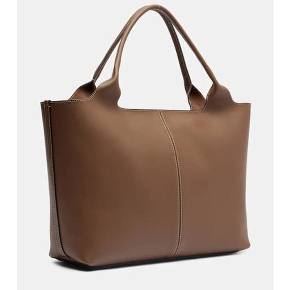 1h可退 香港直邮TOD'S 托德斯 女士 Ebr 中号皮革手提包 - 图2