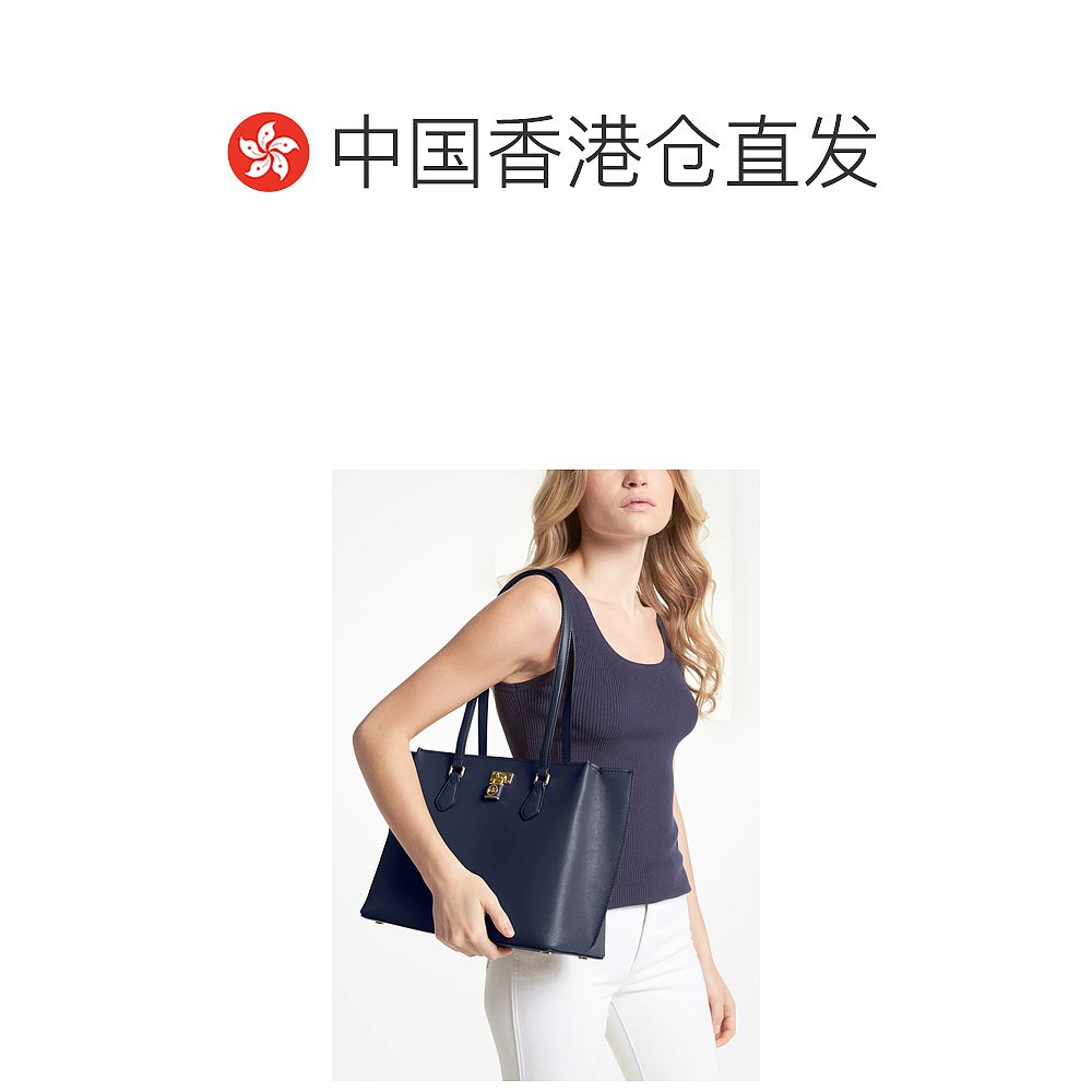 香港直邮Michael Michael Kors Ruby手提包 30S3GR0T3L406NAVY-图1