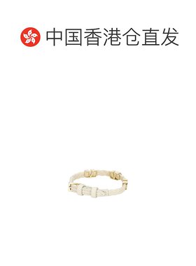 1h可退 香港直邮Valentino 华伦天奴 女士 V 徽标标志皮革手链 6W