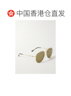 1h可退 香港直邮Gucci 古驰 女士 全框飞行员太阳镜 GG1698S
