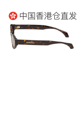1h可退 香港直邮versace 范思哲 女士 棕色 Medusa 太阳镜 0VE451