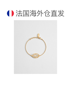 自营欧洲直邮Dior迪奥 Oblique 女士金色金属镂空手链