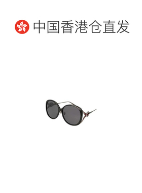 1h可退 香港直邮GUCCI 女士眼镜 GG0226S2 AW2025 灰色 徽标太阳
