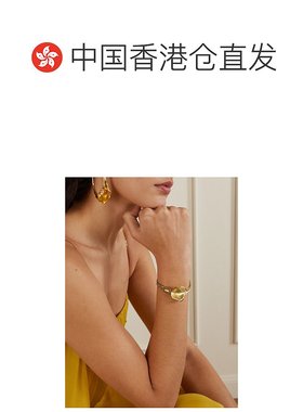 1h可退 香港直邮Chloe 蔻依 女士 Soul 花朵镀金玫瑰色石英石手镯