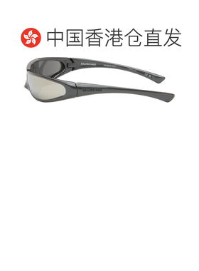 1h可退 香港直邮Balenciaga 巴黎世家 男士 灰色镜面太阳镜 BB038