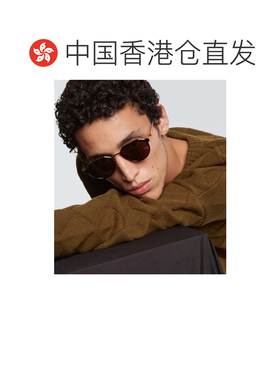 1h可退 香港直邮Bottega Veneta 葆蝶家 男士 细款三角圆形太阳眼
