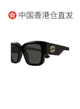 1h可退 香港直邮Gucci 古驰 女士 几何框太阳镜 GG1663S black黑