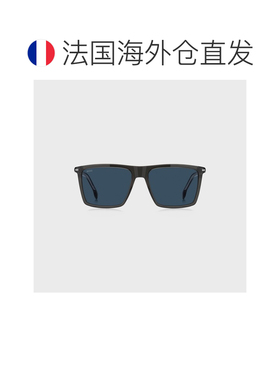 自营欧洲直邮HUGO BOSS雨果 男士黑色醋酸纤维条纹镜腿太阳镜