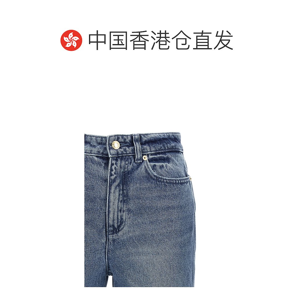 香港直邮Michael Kors Crop Flare 徽标牛仔裤 MF39048FAU - 图1