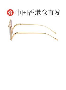 1h可退 香港直邮LOEWE 罗意威 男士 金色 Signature 太阳镜 LW401