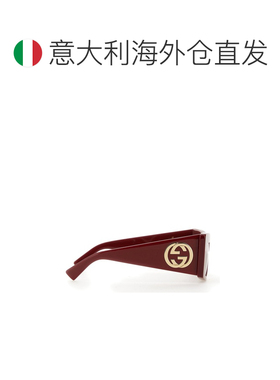 1h可退 欧洲直邮GUCCI 女士眼镜 819535J07406060 CO 红色 SQUARE