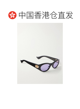 香港直邮valentino 华伦天奴 女士 VLogo-embellished 圆框醋纤太