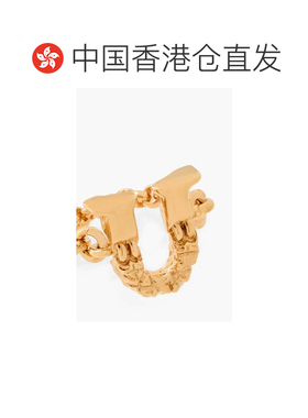 香港直邮Chloe 蔻依 女士 镀金铜制锁链戒指 CHC21SFR0UCB7