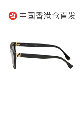 1h可退 香港直邮Fendi 芬迪 女士 黑色 Forever 太阳镜 FE40205I5