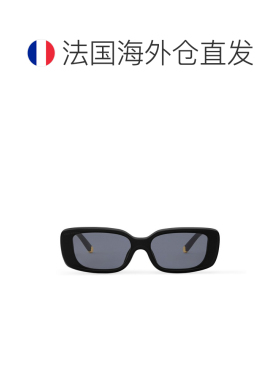 自营1h可退 欧洲直邮LV路易威登 Script女士黑色醋酸纤维方形太阳