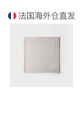 自营欧洲直邮PRADA普拉达 女士深棕色/深灰色丝绸粘胶纤维Lurex披