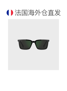 自营欧洲直邮HUGO BOSS雨果 男士黑色雕刻徽标牌太阳镜