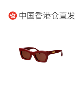 香港直邮GUCCI 女士眼镜 GG1773S003 AW2025 棕色 几何框太阳镜