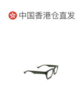 1h可退 香港直邮GUCCI 女士眼镜 GG0963O003 CO 绿色 徽标平光镜
