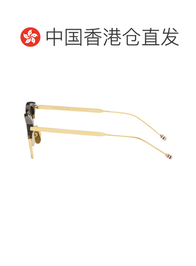 香港直邮Thom Browne 汤姆 布朗 男士 棕色 Acetate & Titanium O