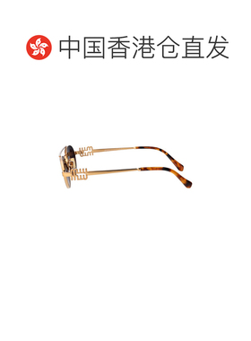 1h可退 香港直邮Miu Miu 缪缪 女士 ORO ANTICO 金属太阳眼镜 0MU