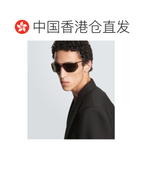 1h可退 香港直邮Saint Laurent 圣罗兰 男士 矩形太阳眼镜