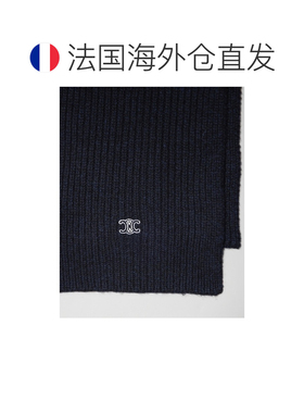 欧洲直邮自营CELINE思琳 中性海军蓝色羊绒罗纹刺【付后1h可退】