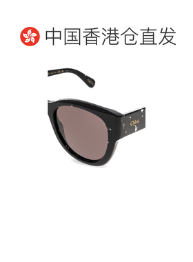 1h可退 香港直邮CHLOÉ 女士眼镜 CH0192S006 AW2024 黑色 SUNGLAS