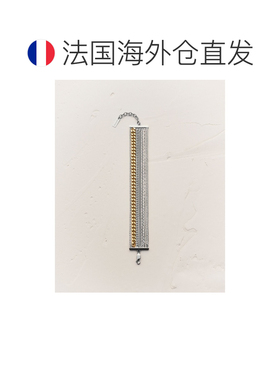 自营欧洲直邮YSL圣罗兰 女士灰金色/黄金色再生金七链手链