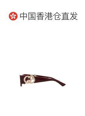 1h可退 香港直邮Gucci 古驰 女士 几何太阳镜 GG1824S red红色 舒