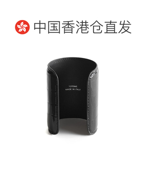 1h可退 香港直邮toteme 女士 长款鳄鱼纹压花漆皮手镯 black黑色