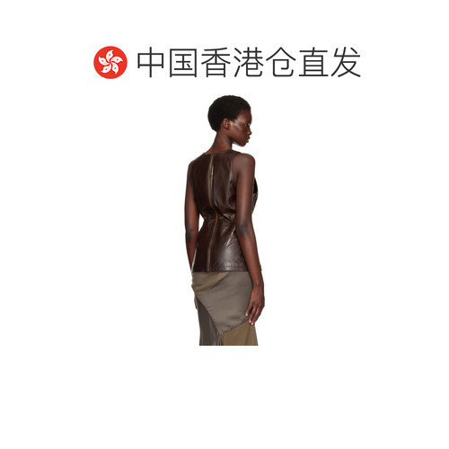 香港直邮Entire Studios 女士 棕色背心 ESWW2513022DBDarkbrown - 图1