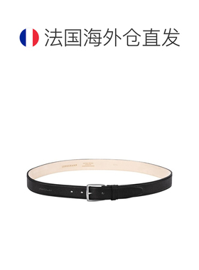 自营 Longchamp/珑骧 男士黑色牛皮腰带【付后1h可退】皮带