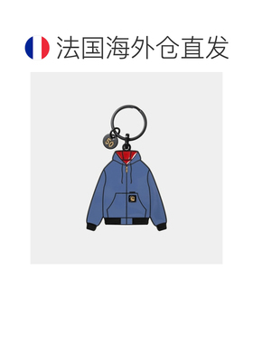 自营欧洲直邮Carhartt WIP Active蓝色锌合金夹克造型钥匙扣男女