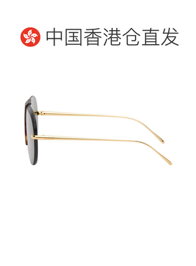 香港直邮LOEWE 罗意威 女士 金色 Safari 太阳镜 LW40192U0030N19