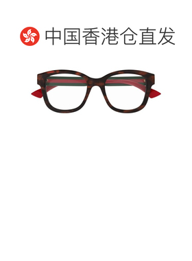1h可退 香港直邮Gucci 古驰 女士 几何框平光镜 GG1863O brown棕