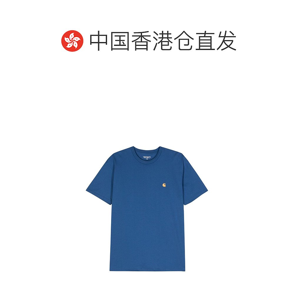 香港直邮CARHARTT WIP 男士 MAIN and Polos T恤蓝色T恤 I026391 - 图1