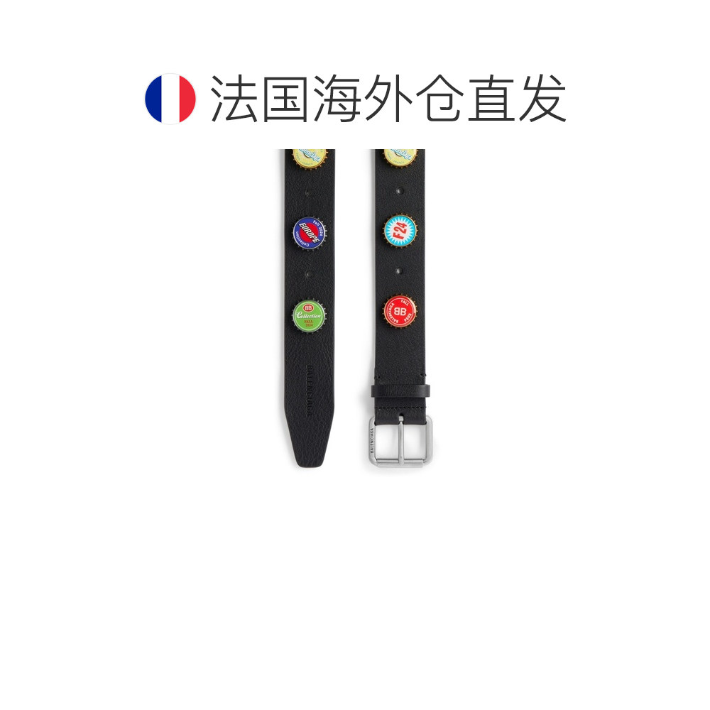 自营欧洲直邮Balenciaga巴黎世家 Bottle Caps男士logo标识腰带4c,淘宝优惠券,粉丝福利购,淘宝优惠卷