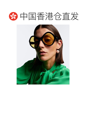 香港直邮valentino 华伦天奴 女士 L'8 VLogo 圆形太阳眼镜