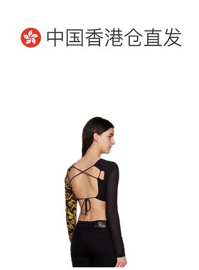 香港直邮Versace Jeans 范思哲 女士拼接T恤