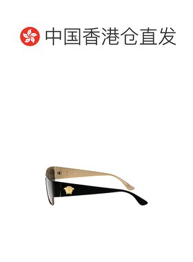 1h可退 香港直邮Versace 范思哲 女士 黑色金属太阳眼镜 0VE22621