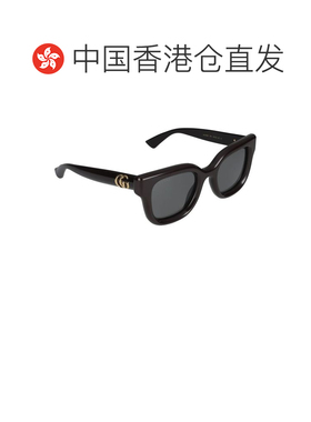 1h可退 香港直邮Gucci 古驰 女士 几何框太阳镜 GG1828S black黑